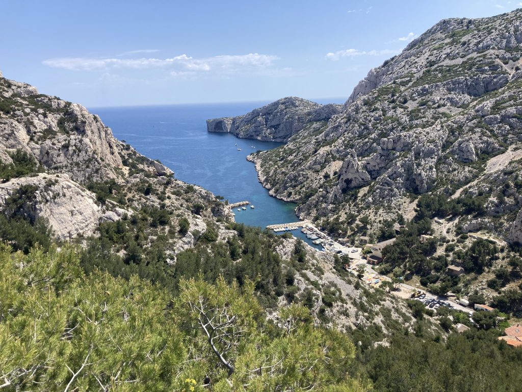 Calanque de Morgiou vue du haut