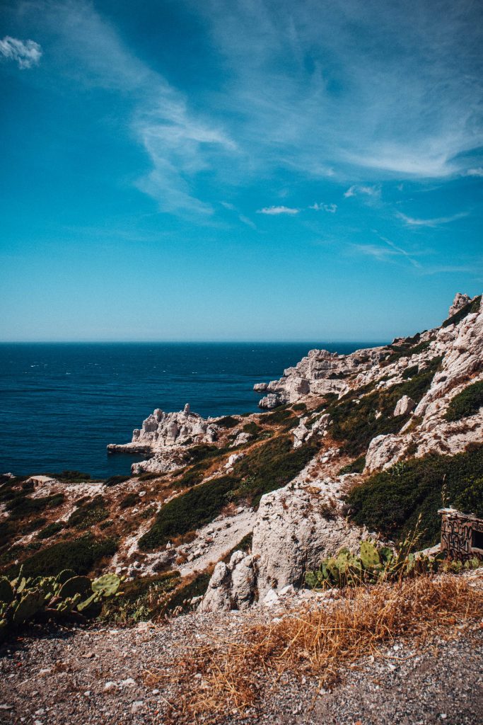Paysage falaises îles du Frioul