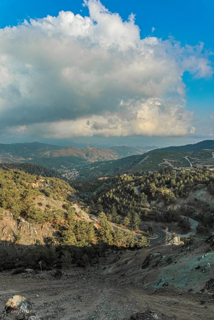 Les montagnes du Troodos à Chypre