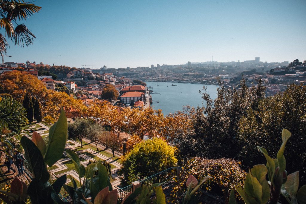 Porto depuis les Jardins du Palais de Cristal