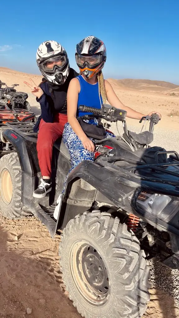 Ma soeur et moi sur notre quad