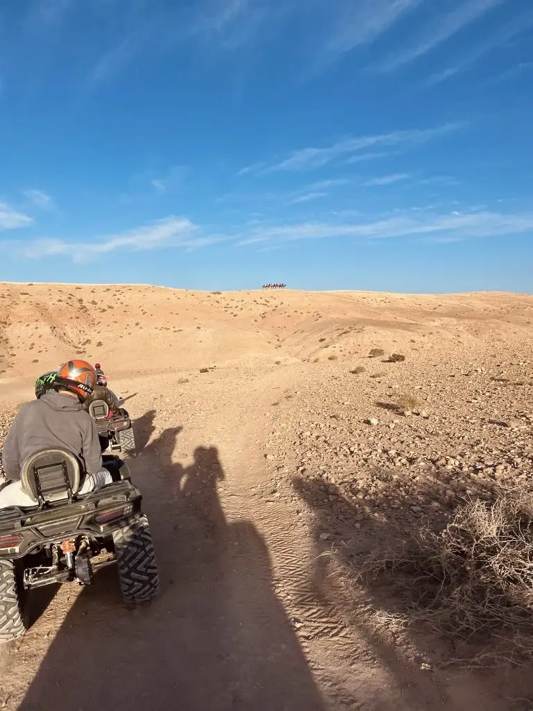 Quad dans le désert d'Agafay