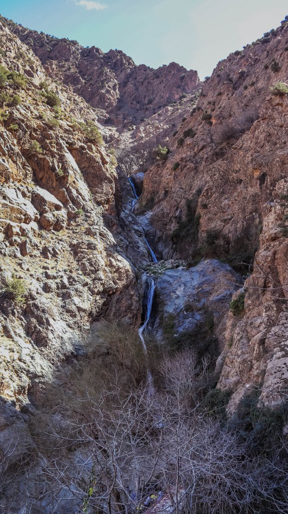 Cascade de Setti Fatma vue du haut