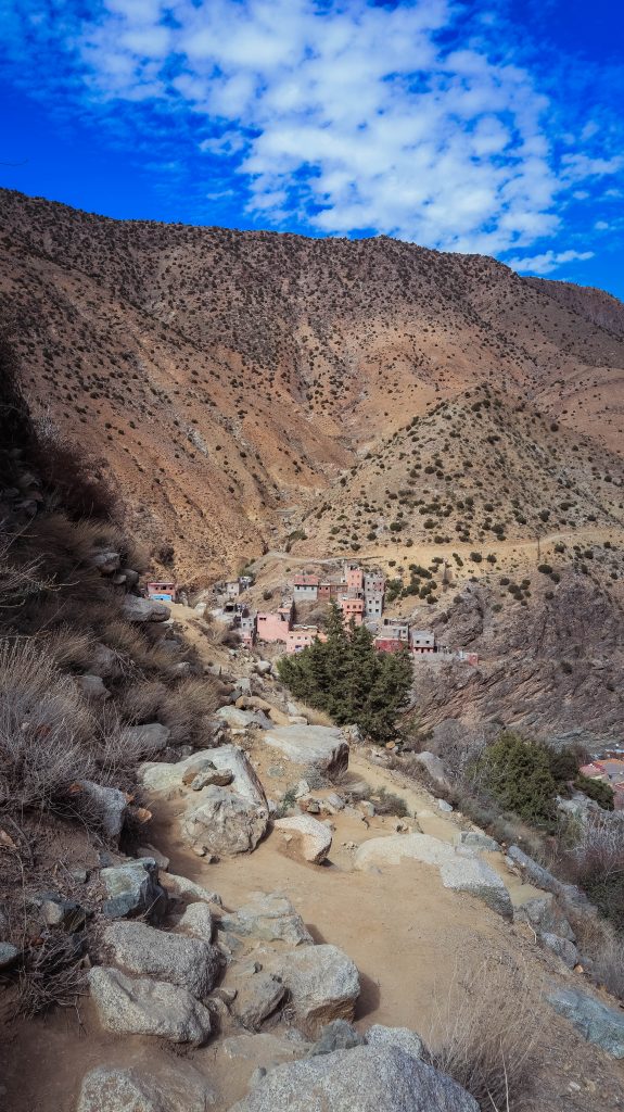 Chemin de randonnée dans la Vallée de l'Ourika