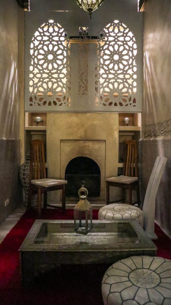 Espace détente au Riad AnaYela