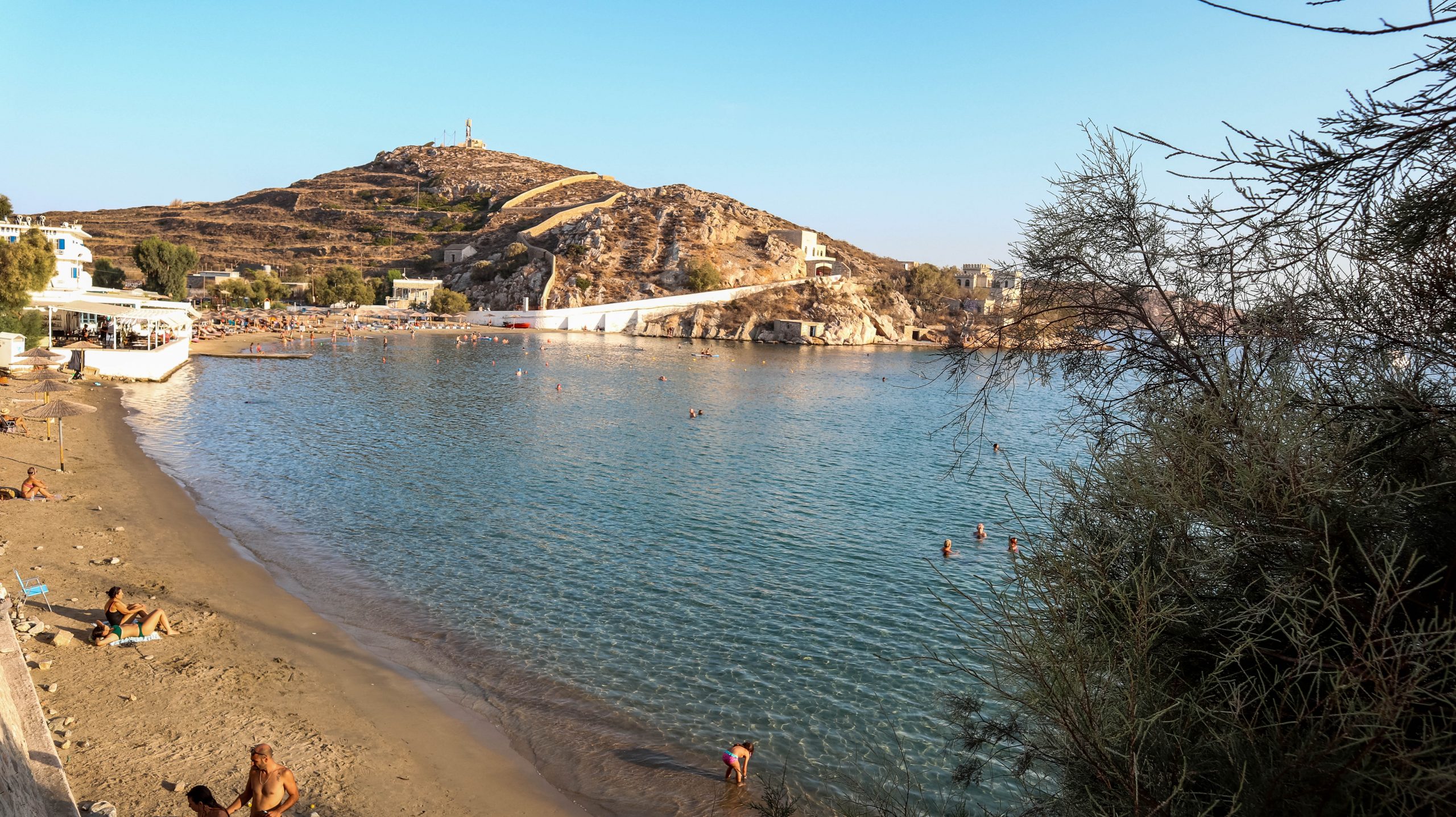 Plage de Varis, Syros, Grèce