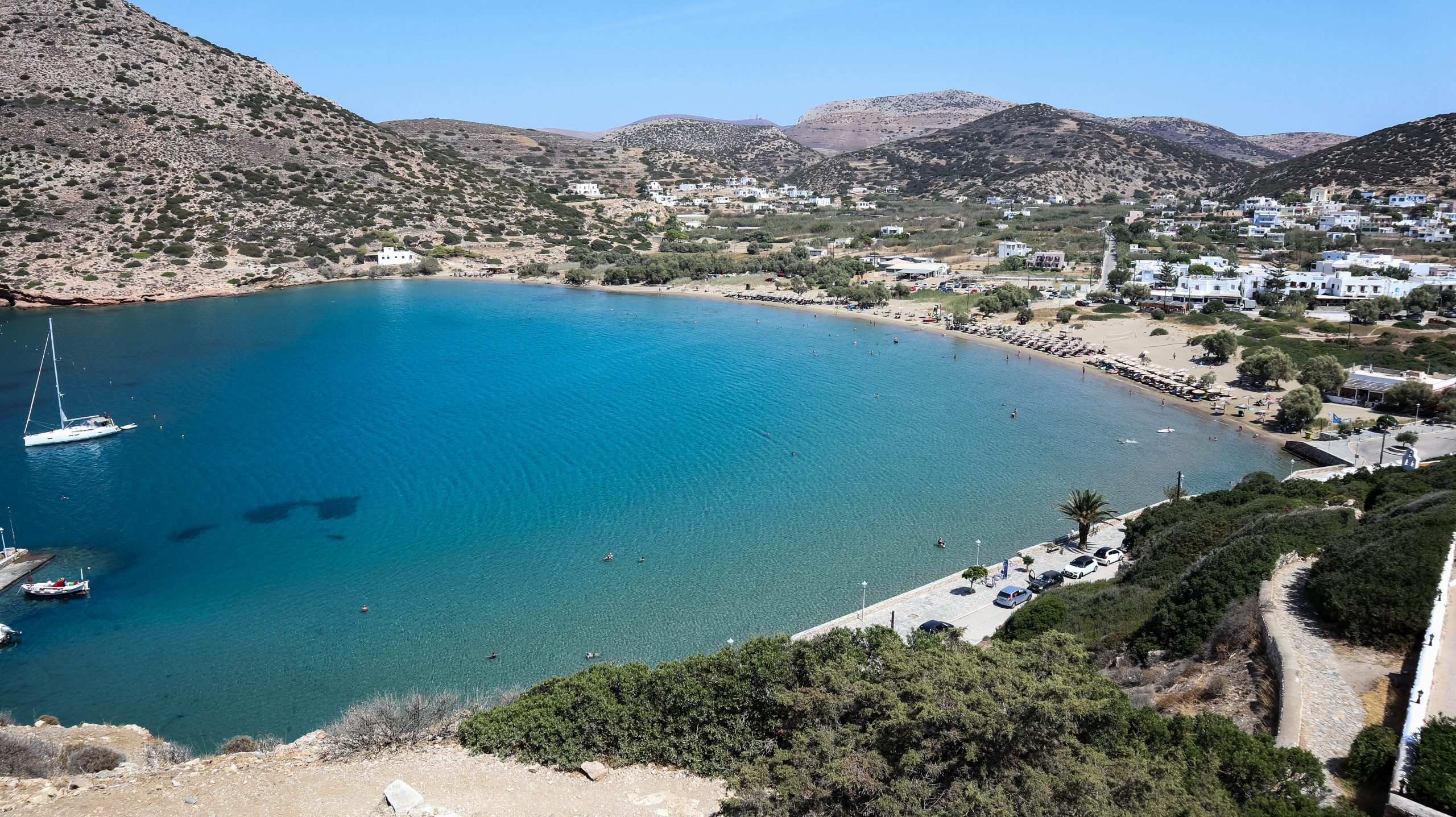 Baie de Galissas, Syros, Grèce