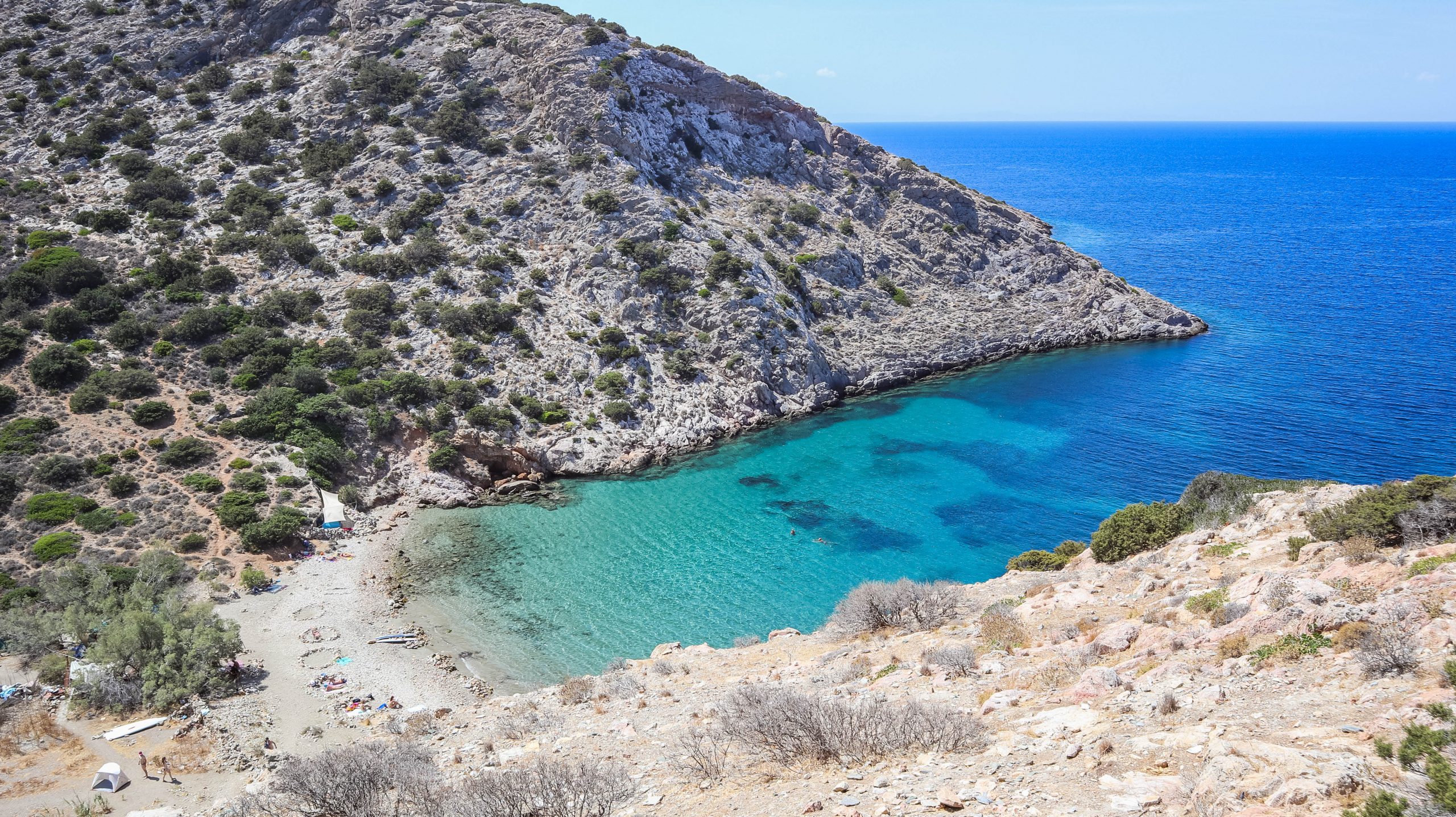 Plage d'Armeos, Syros, Grèce
