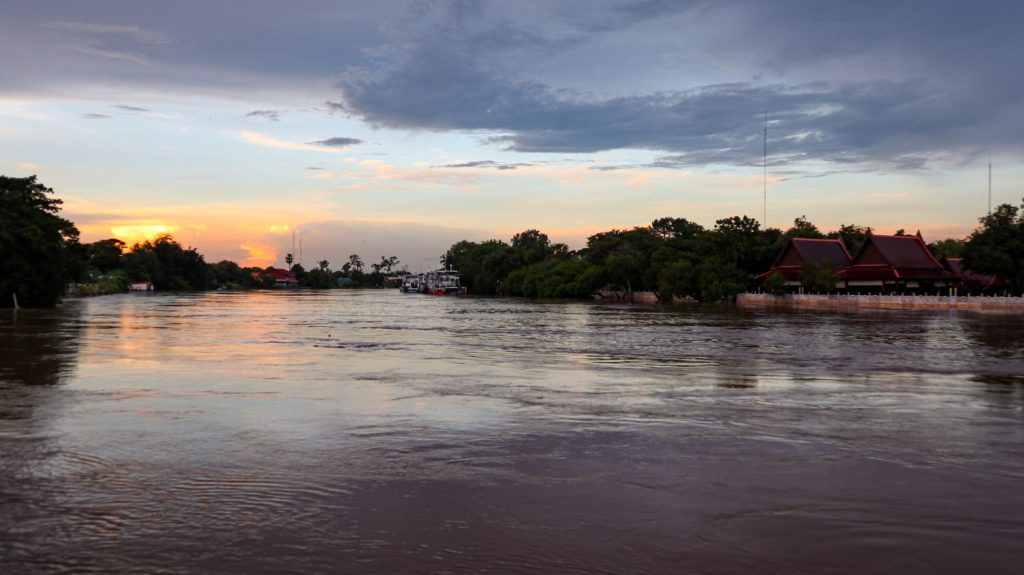 Rivière Ayutthaya Thailande
