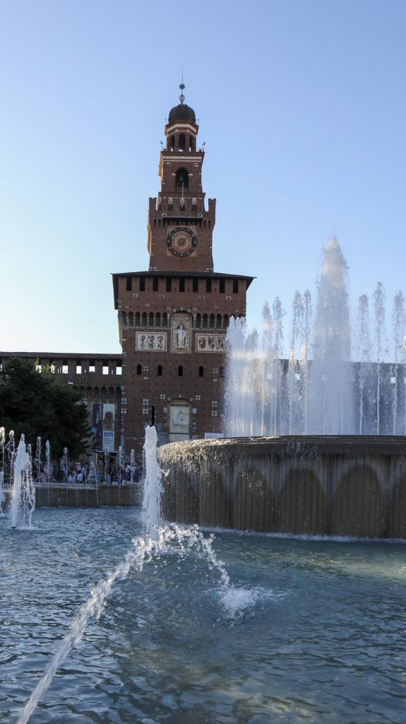Fontaines du Castello Sforzesco de Milan
