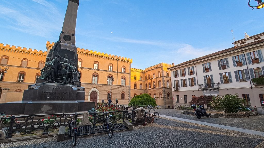 Piazza del Lino, Pavia, Italie