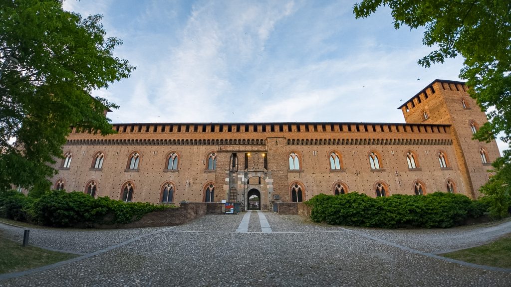 Castello Visconteo de Pavia, château gothique du XIVe siècle, Lombardie Italie
