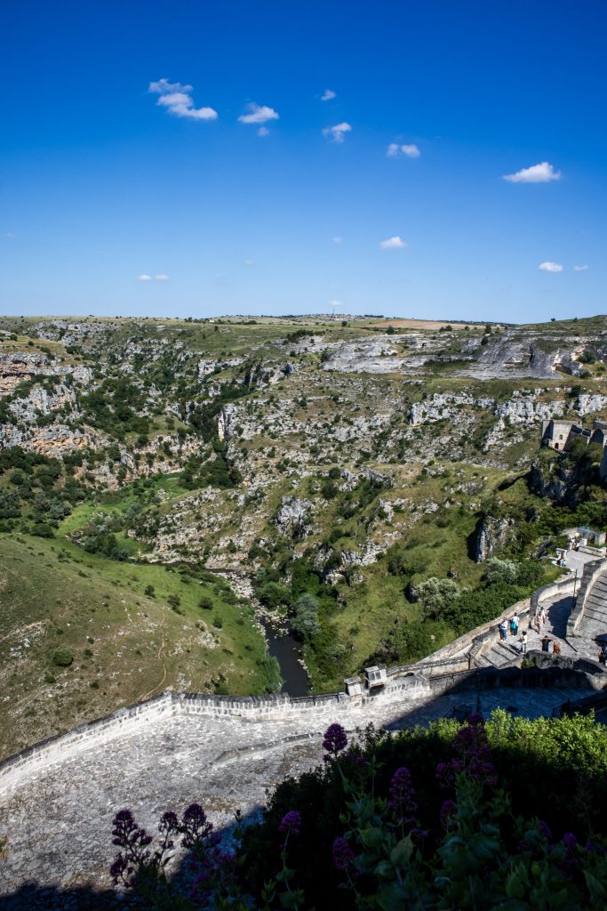 Torrente Gravina, gorge naturelle autour de la ville de Matera