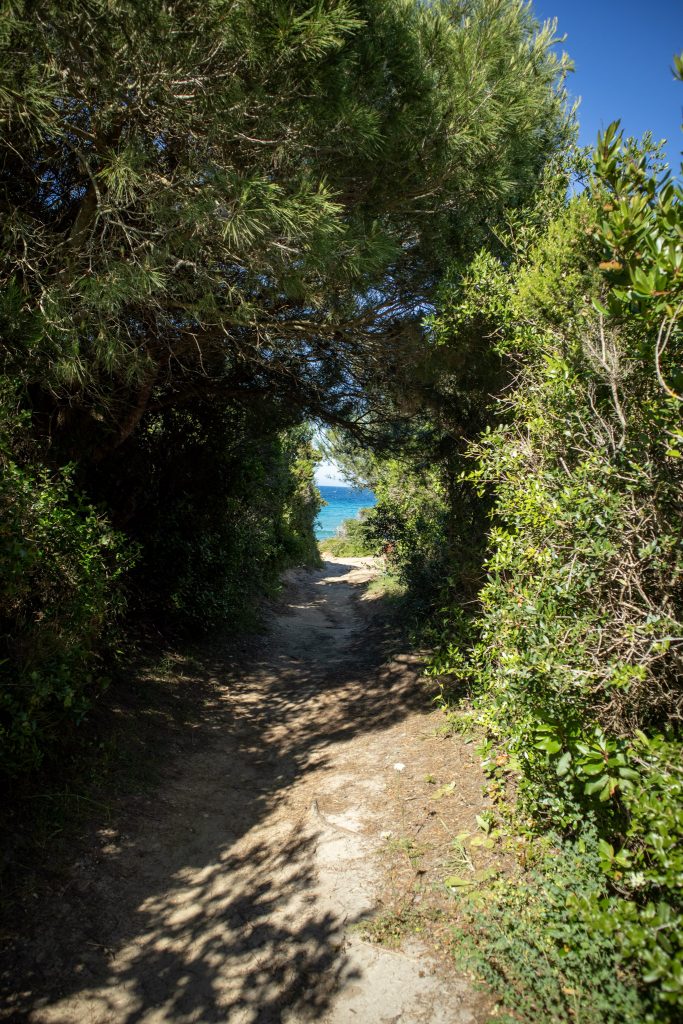 chemin pour rejoindre Baia dei Turchi