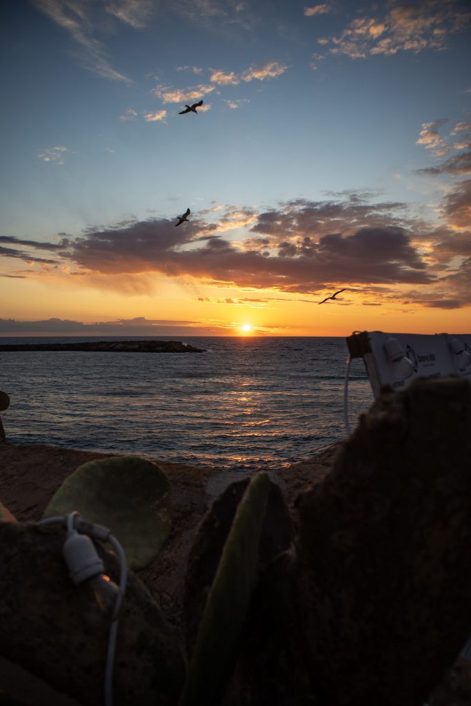 coucher de soleil sur les remparts de Gallipoli