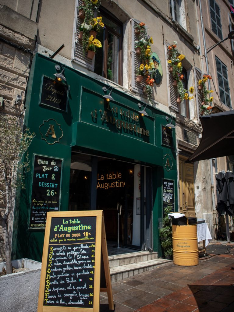 La table d'Augustine, restaurant au Panier à Marseille